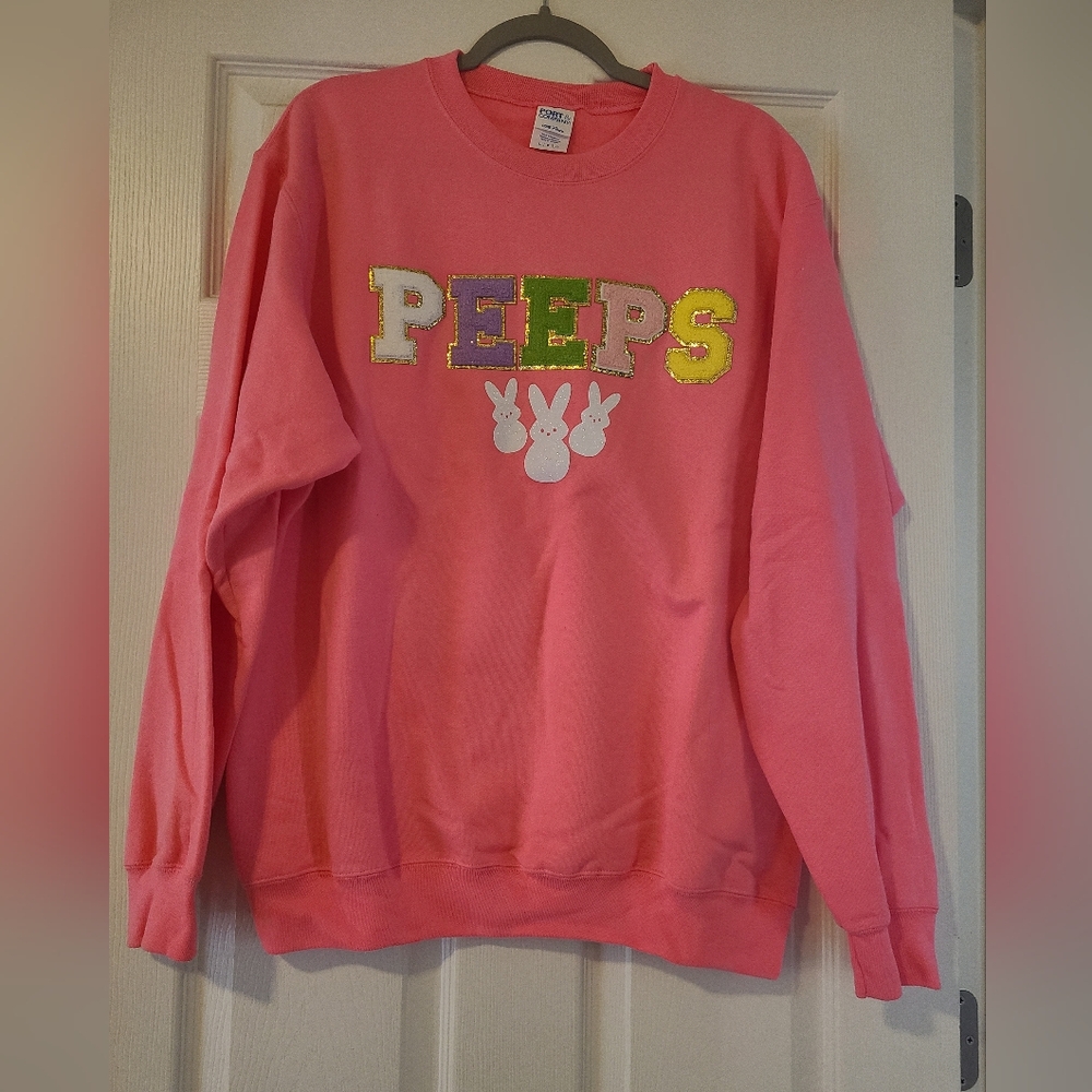 Women's Patch Letter "PEEPS" Sweatshirt